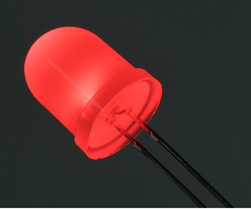 a red LED light